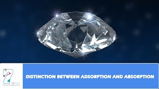 DISTINCTION BETWEEN ADSORPTION AND ABSORPTION [upl. by Scevour]