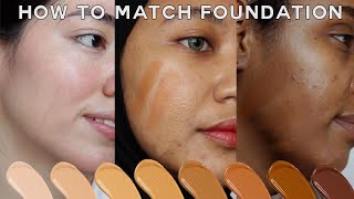 How To Find Your BEST Foundation Shade • easy for makeup beginners [upl. by Iclehc543]