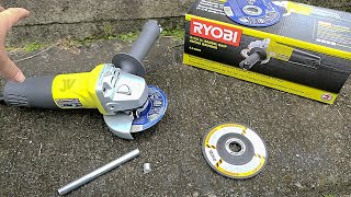 Ryobi Angle Grinder  Unbox amp Review [upl. by Heng]