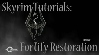 Skyrim Special Edition Fortify Restoration LoopGlitch [upl. by Kirwin595]