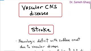 Systemic pathology 21  CNS 4 vascular brain lesions  DRSAMEH GHAZY [upl. by Akienahs]