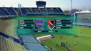 Fútbol en vivo Boca  Newells Fecha 15 del torneo de Primera División FPT [upl. by Oirretno]