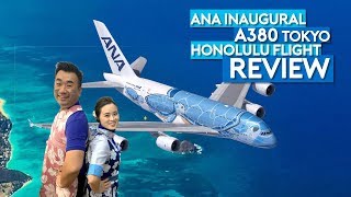 ANA A380 Flying Honu Inaugural Flight Tokyo Honolulu [upl. by Ydieh]