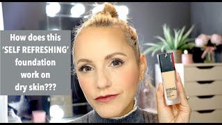 SHISEIDO Self Refreshing Foundation Review for Over 40 Dry Skin [upl. by Aitat]