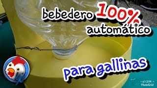 Como Hacer un Bebedero Casero para Gallinas Gallos y Pollitos [upl. by Inaflahk983]