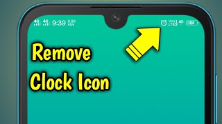 Clock And Alarm Icon  How To Remove And Delete In Android Mobile Phone [upl. by Ranilopa]