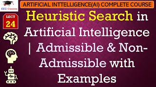 L24 Heuristic Search in Artificial Intelligence  Admissible amp NonAdmissible with Examples [upl. by Slrahc]