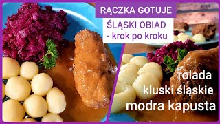 Rączka gotuje rolada wołowa kluski śląskie i modra kapusta [upl. by Eednarb]