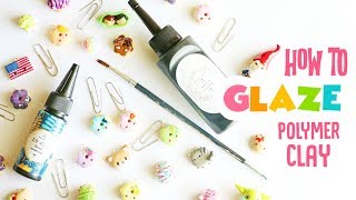 How I Glaze My Polymer Clay Charms with UV Resin [upl. by Asirahc]