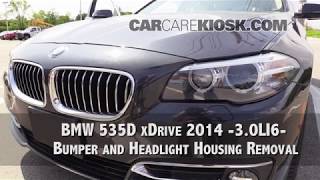 20102017 BMW 5 Series F10 Bumper and Headlight Housing Removal and Replacement [upl. by Ydnac]