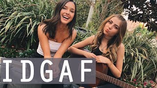 IDGAF by Dua Lipa  acoustic cover by Jada Facer amp Tori Keeth [upl. by Sublett]