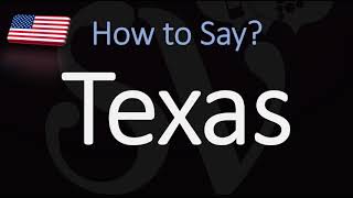 How to Pronounce Texas CORRECTLY US State Pronunciation [upl. by Anatak995]