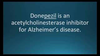 How to pronounce donepezil Aricept Memorizing Pharmacology Flashcard [upl. by Euginom]