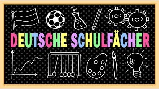 Deutsch lernen Schule amp Schulfächer  German lesson intermediate school subjects A2  B1  B2 [upl. by Janicki551]