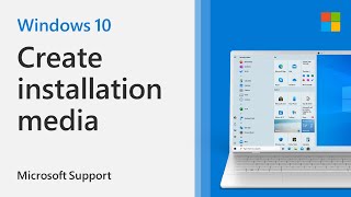 How to Create Installation Media for Windows 10  Microsoft [upl. by Siravaj]