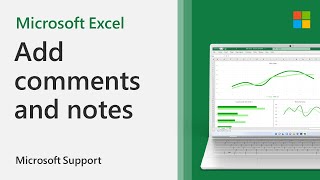 How to add comments and notes in Excel  Microsoft [upl. by Oderf]