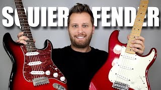 SQUIER vs FENDER  Stratocaster Tone Comparison [upl. by Calhoun605]