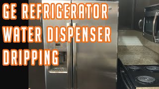 GE Refrigerator Water Dispenser Dripping [upl. by Ranilopa263]