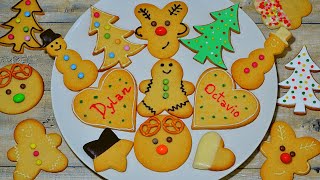 Cómo decorar GALLETAS NAVIDEÑAS  christmas cookies decorating [upl. by Anattar]