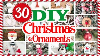 30 EASY Christmas Ornaments ANYONE can make 🎄 Christmas In July 🎄 Dollar Tree DIY [upl. by Nyleek]